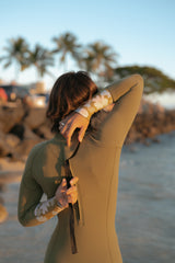 Women / Back Zip Long Sleeve Springsuits / 2mm / 3mm / Olive * Lily