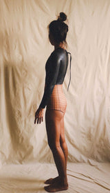 Women / Collarless Long Sleeve Springsuits / 2mm/ 3mm/ Rubber* Gingham check