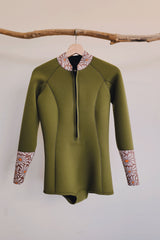 Women / Front Zip Long Sleeve Springsuits / 2mm / 3mm / Olive * Jasmine