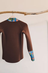Women / Long Jacket / 2mm / 3mm / Brown * Blue Tulip