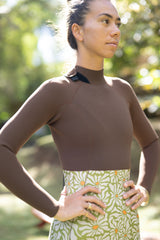 Women / Back Zip Long Sleeve Springsuits / 2mm/ 3mm/ Brown* Jasmine