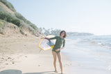 Women / Front Zip Long Sleeve Springsuits / 2mm / 3mm / Gerbera