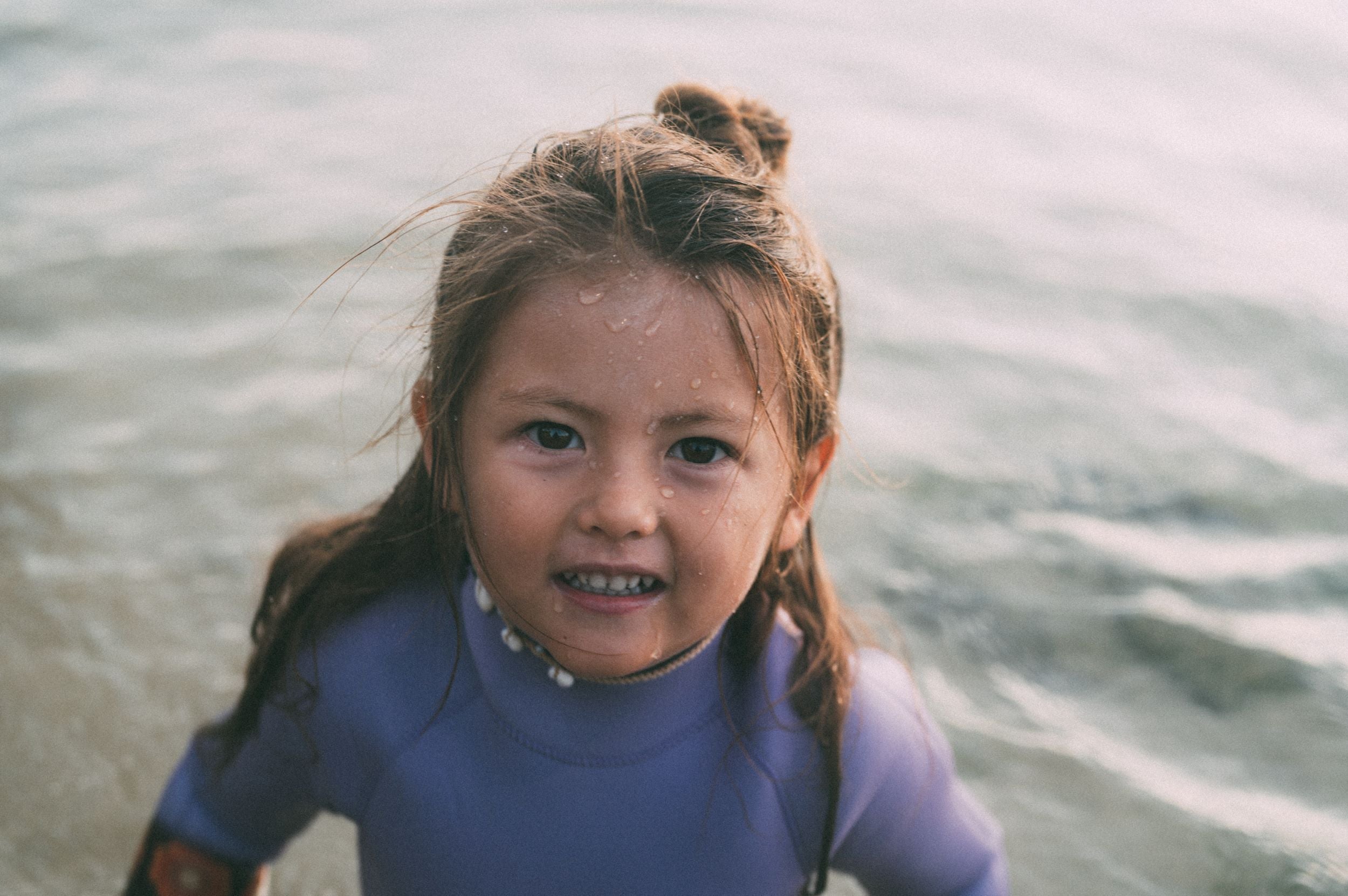 Girls /  Long Sleeve Springsuits / 2mm / 3mm / Lavender * Brown